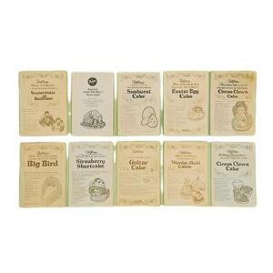 Original 1970s-80s Wilton Cake Decorating Pamphlets Lot of 10 Big Bird Clown HTF